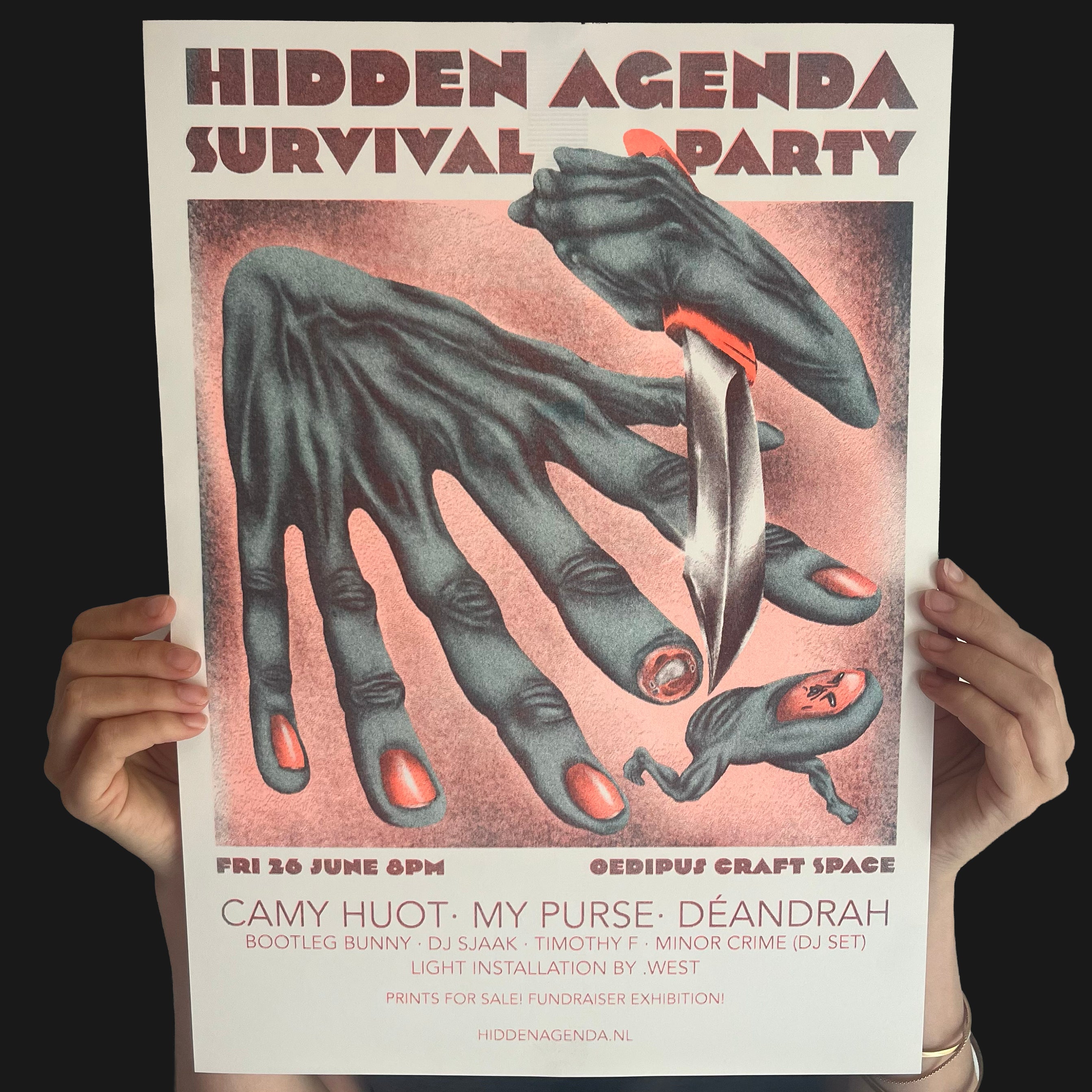 Andrew Tseng Riso Print: Survival Party Poster