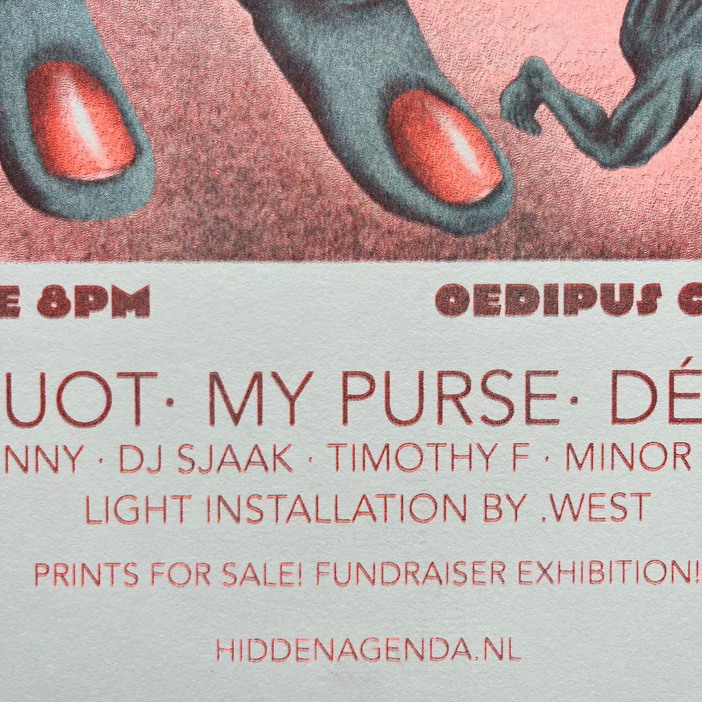Andrew Tseng Riso Print: Survival Party Poster