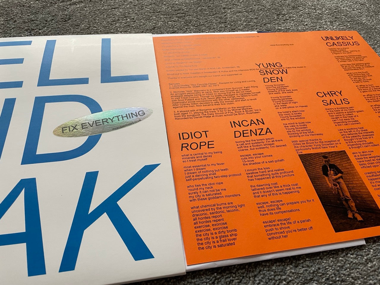 Fix Everything – Hellend Vlak LP (vinyl)